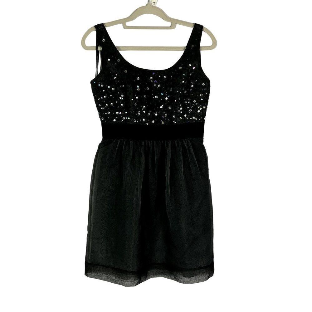 Phoebe Couture Sequins and Tulle Mini Dress, size 4